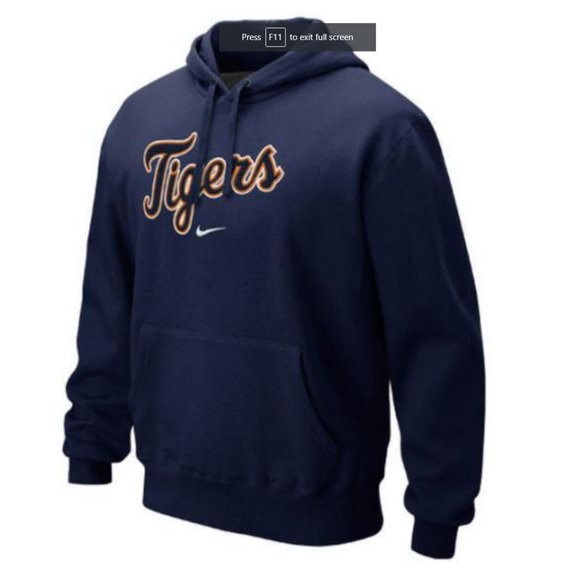 Nike Detroit Tigers Classic Hoodie - Picture 1 of 2